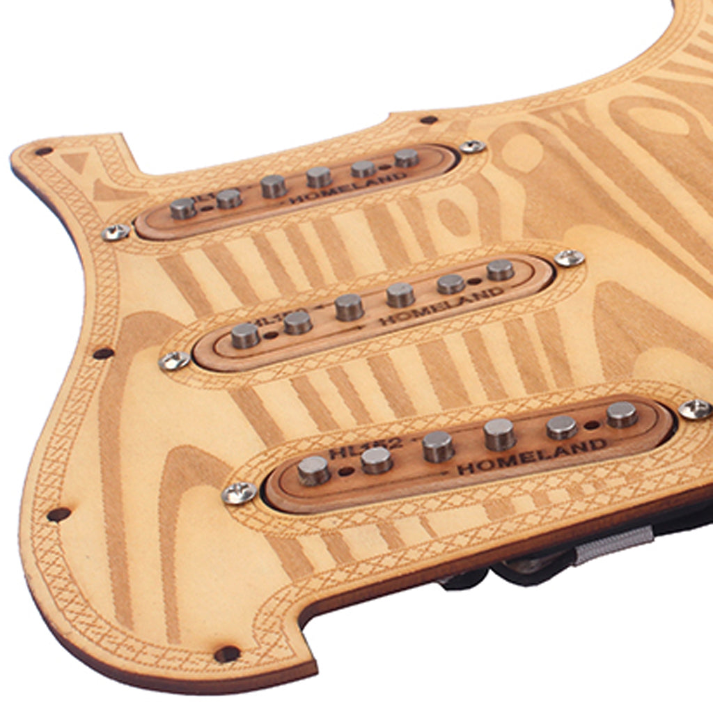 Prewired-Loaded SSS maple wood Pickguard Alnico V Pickups for Strat Guitar