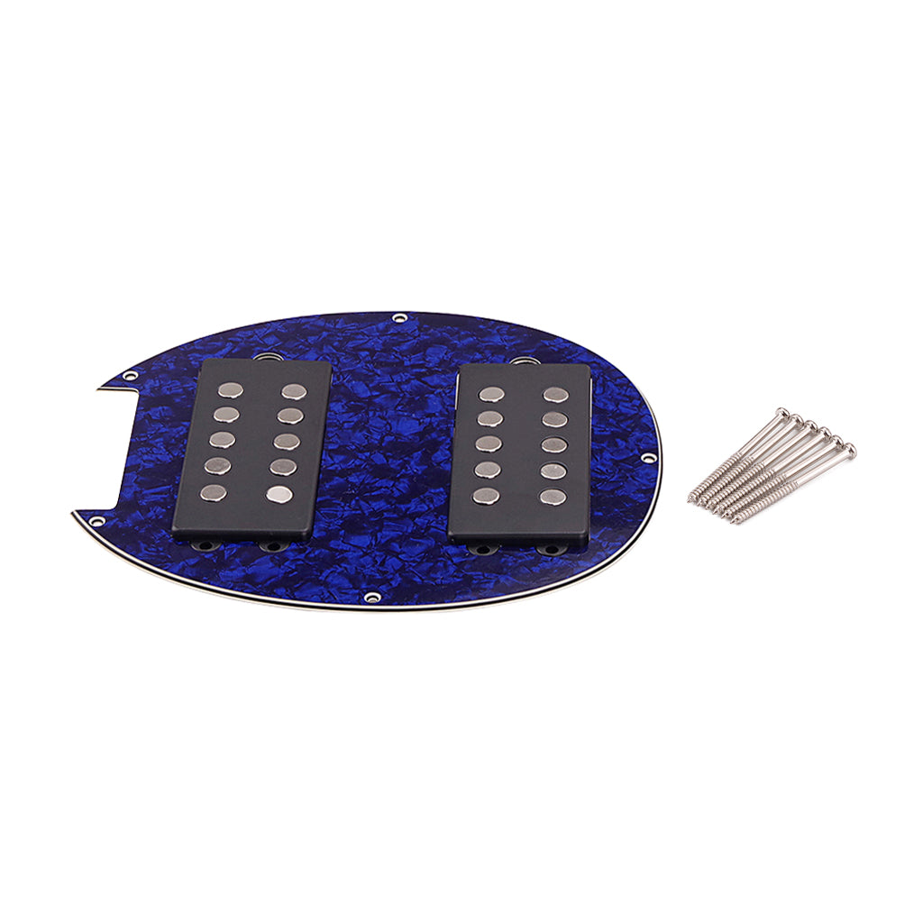 Prewired-Loaded 5-strings Guitar HH Humbucker Pickup pickguard