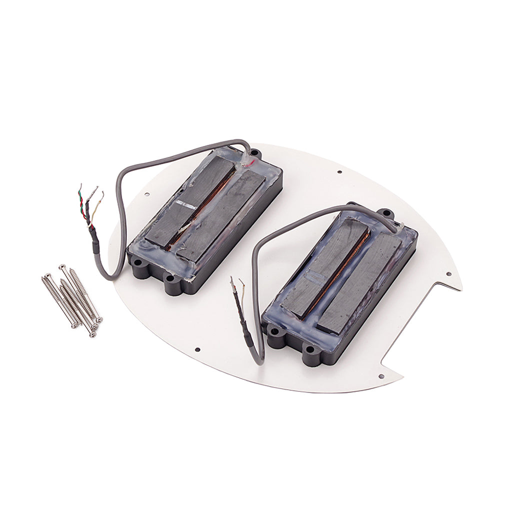 Prewired-Loaded 5-strings Guitar HH Humbucker Pickup pickguard