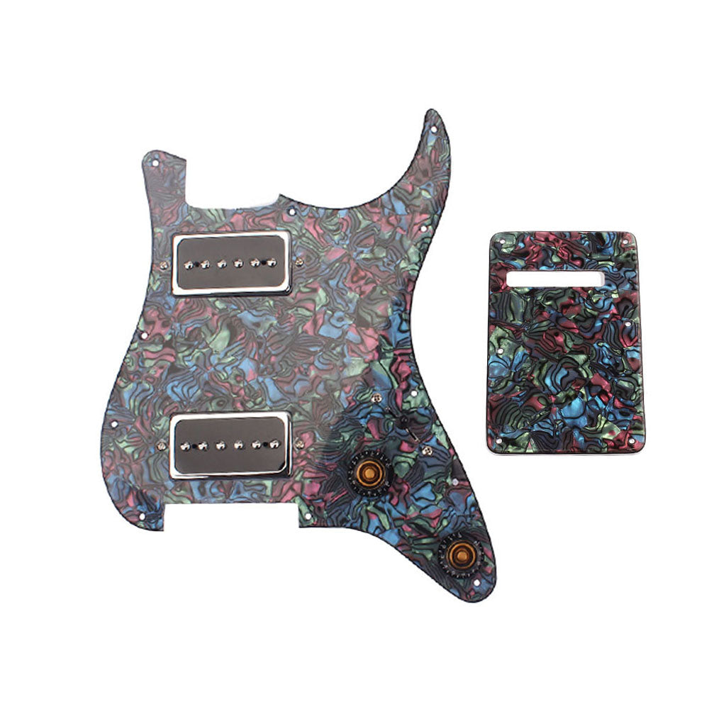 3PLY Prewired Loaded pickguard SS Alnico v For HH Guitar