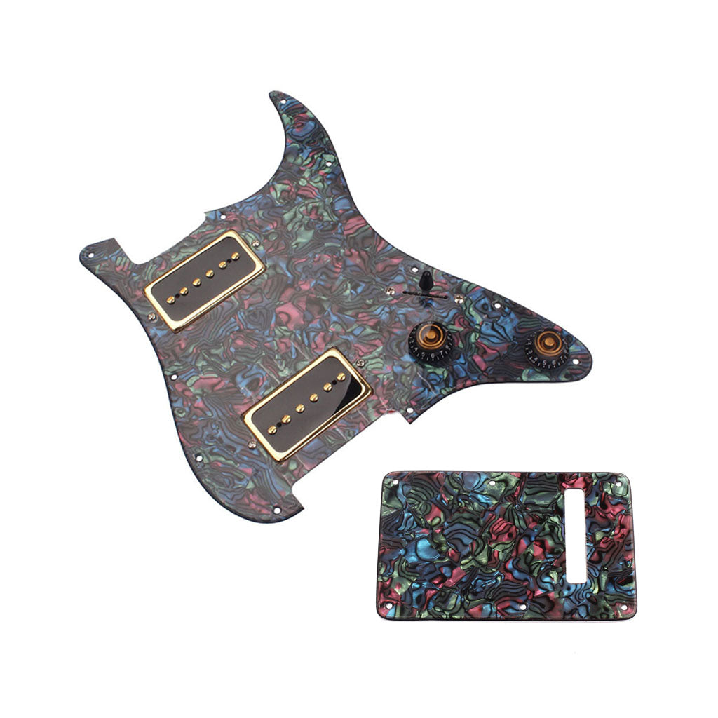 3PLY Prewired Loaded pickguard SS Alnico v For HH Guitar