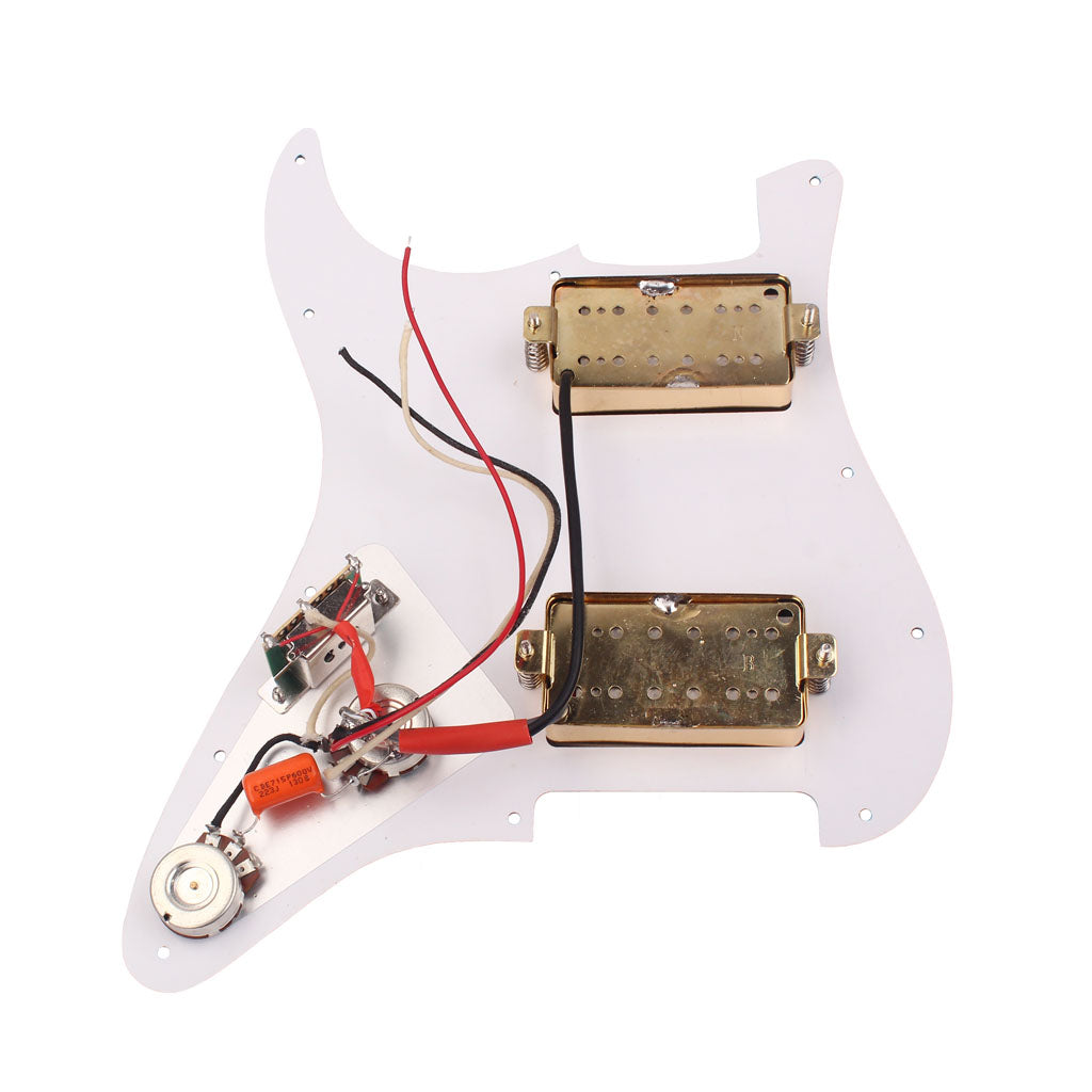 3PLY Prewired Loaded pickguard SS Alnico v For HH Guitar