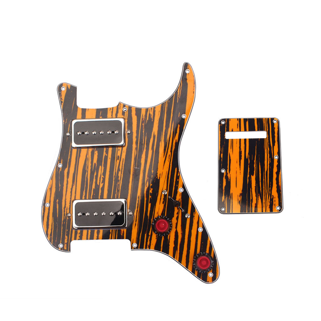 3PLY Prewired Loaded pickguard SS Alnico v For HH Guitar
