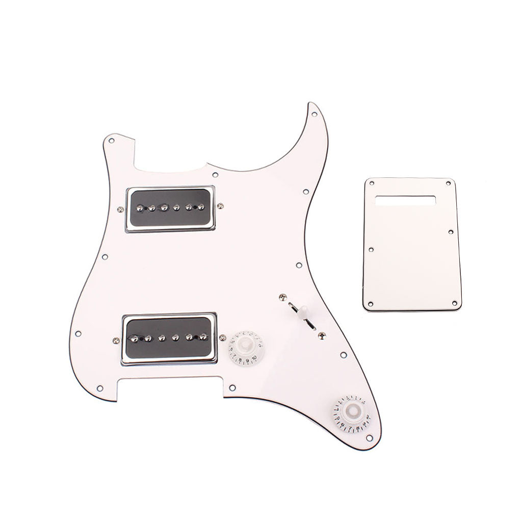 3PLY Prewired Loaded pickguard SS Alnico v For HH Guitar