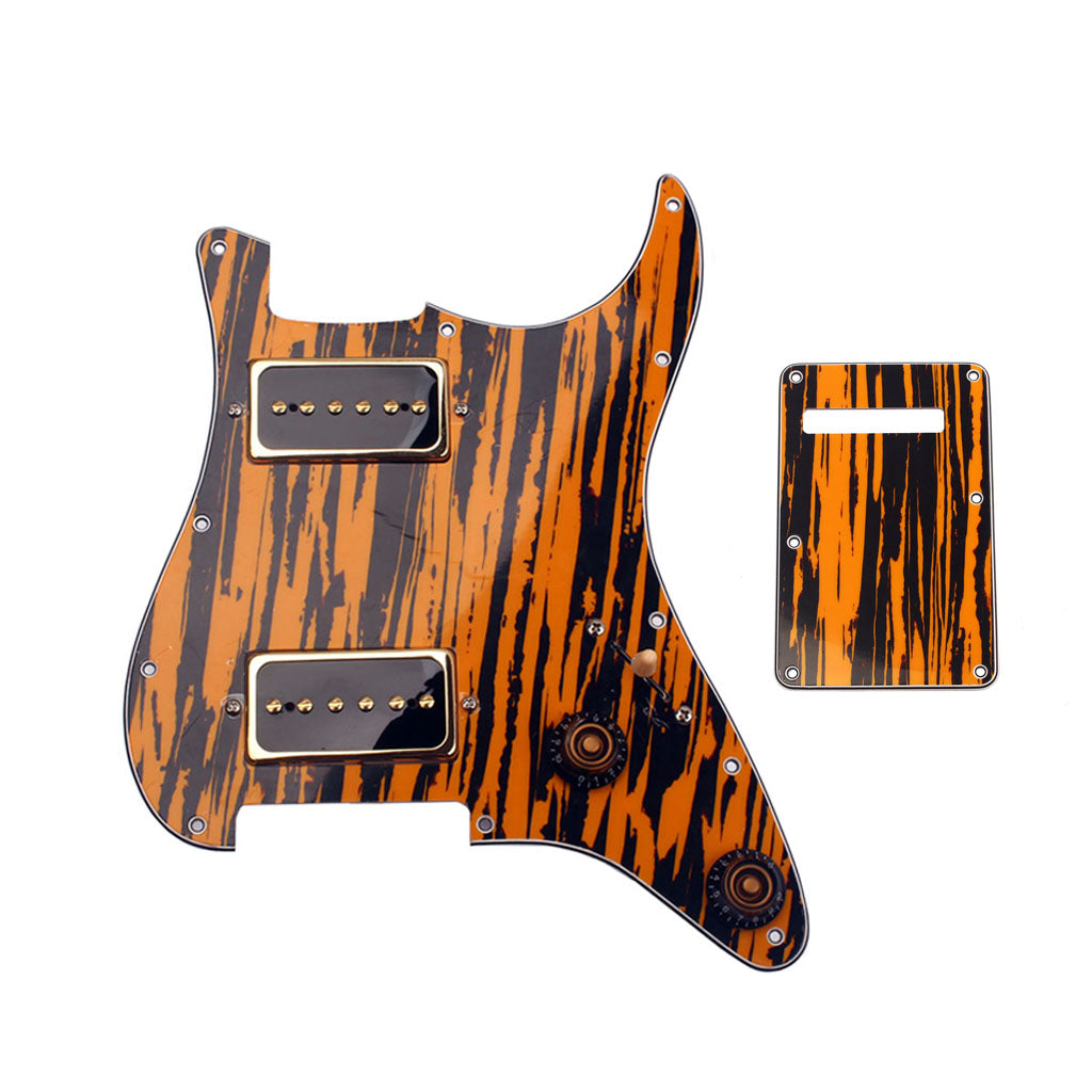 3PLY Prewired Loaded pickguard SS Alnico v For HH Guitar