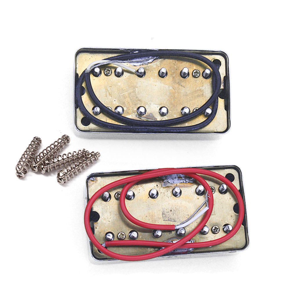 guitar humbucker Bridge & Neck Pickup Set chrome