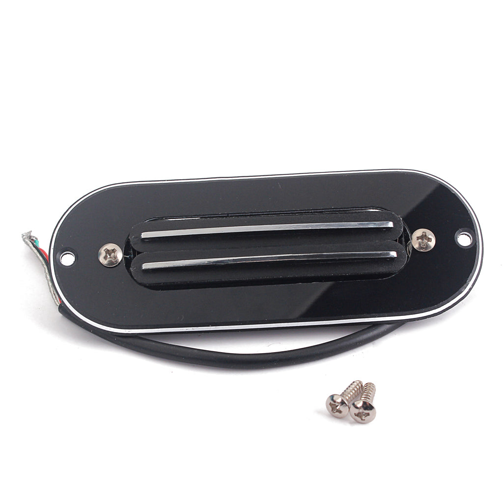 Cigar box guitar dual rail Pickup Black Sound Hole Magnetic