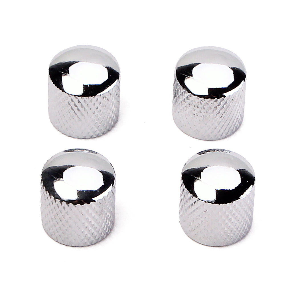 Dome Knob for Electric Guitar Bass Parts Made of Metal Color chome/Black /Gold