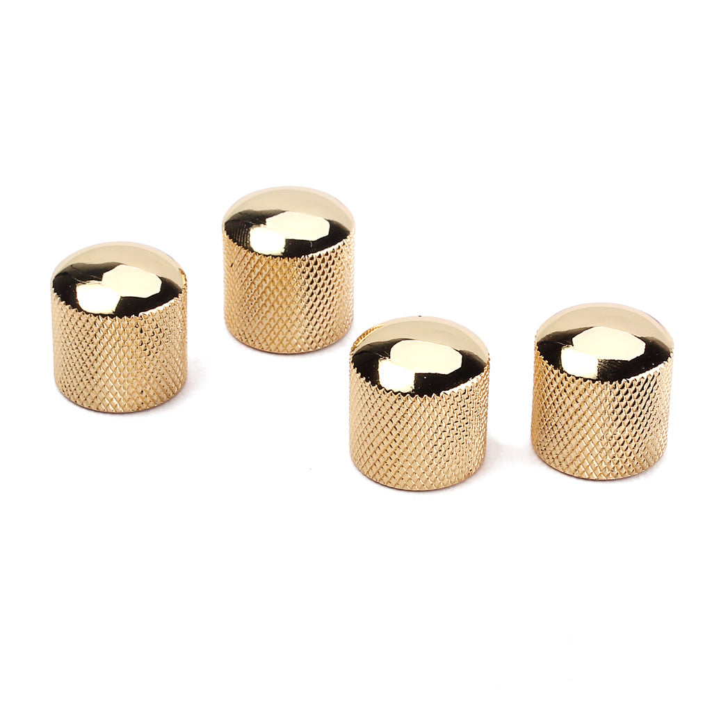 Dome Knob for Electric Guitar Bass Parts Made of Metal Color chome/Black /Gold