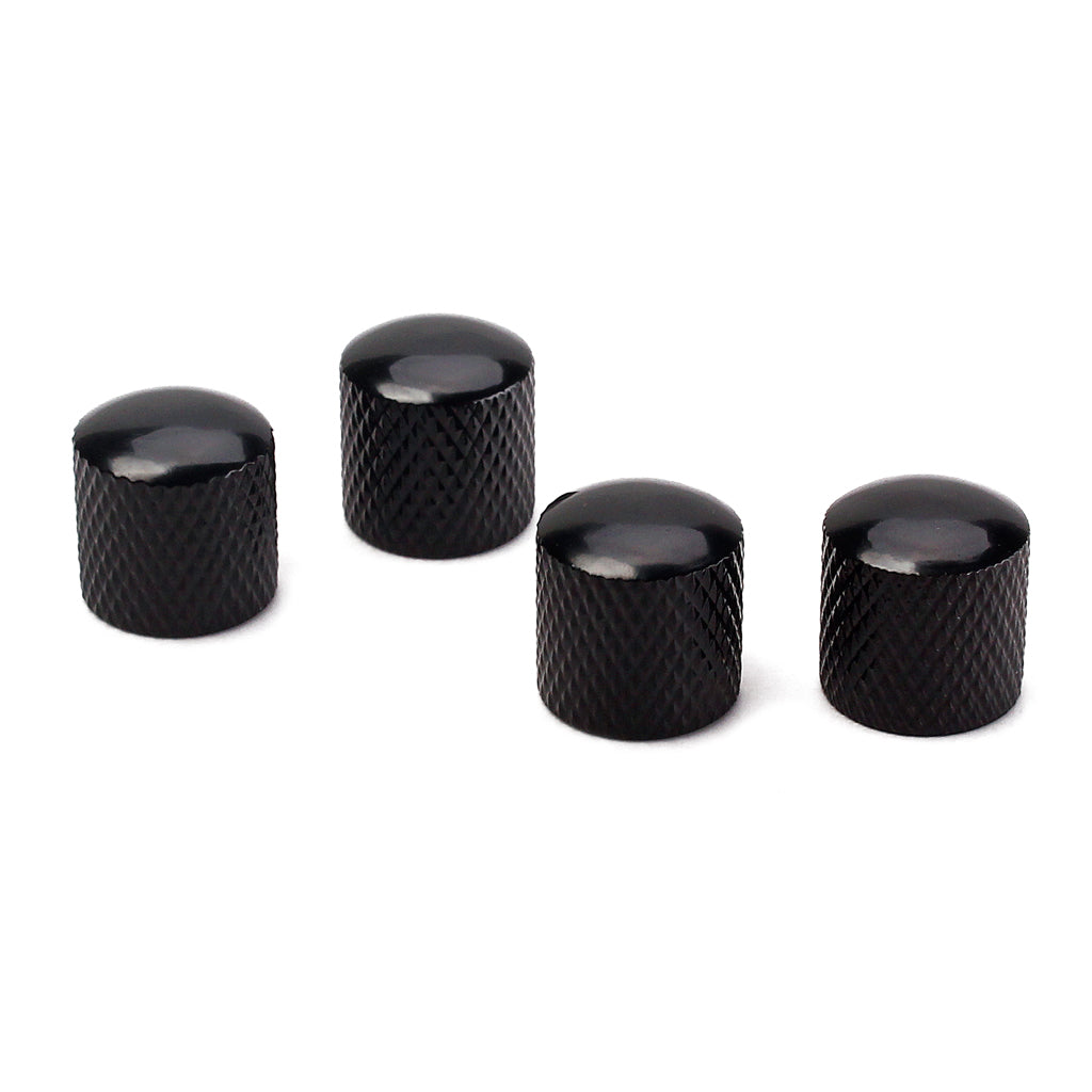 Dome Knob for Electric Guitar Bass Parts Made of Metal Color chome/Black /Gold