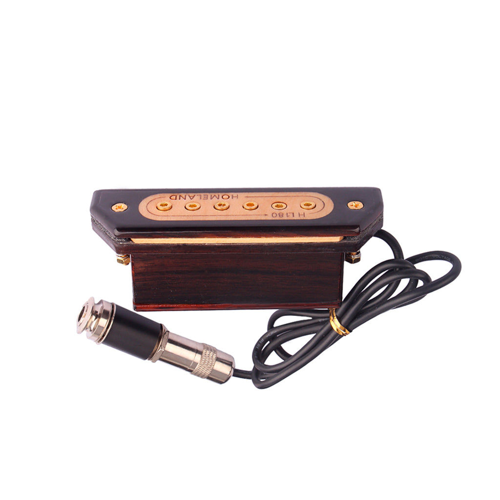 Rosewood/maple sound hole pickup