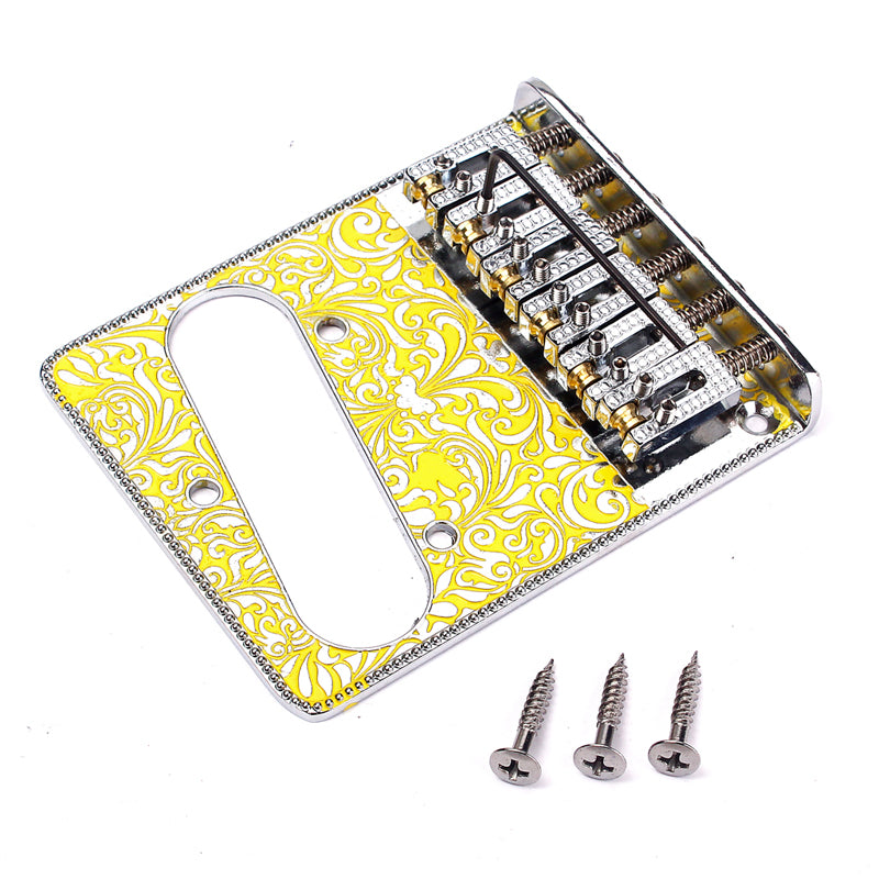 Bridge with 3 Way Switch Control Knob Plate for Electric Guitar Set