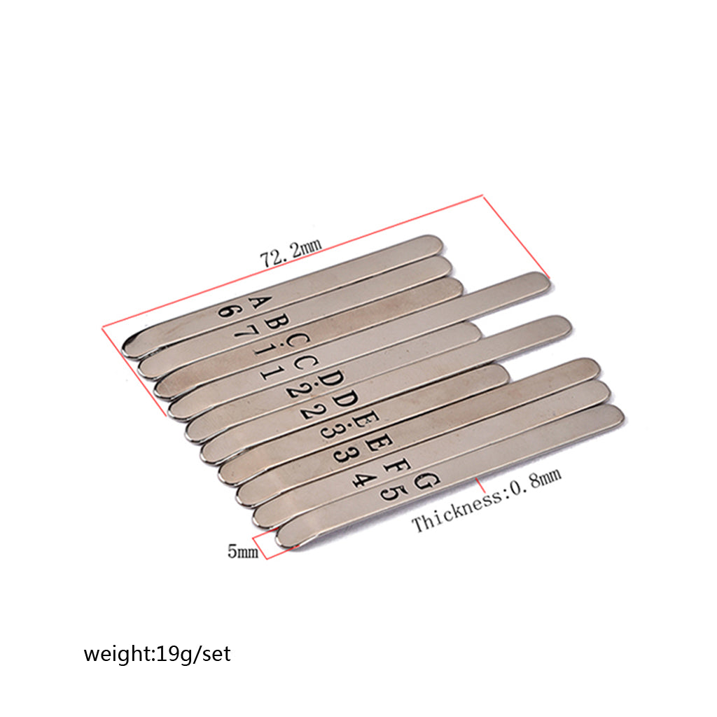 Musical Steel Keys for 10 Note Kalimba African Mbira Thumb Piano