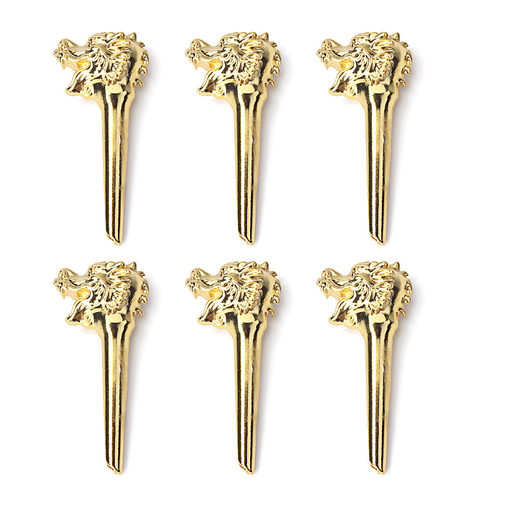 Set of 6 Acoustic Guitar/Mandolin Bridge Pins Replacement-Zinc Alloy