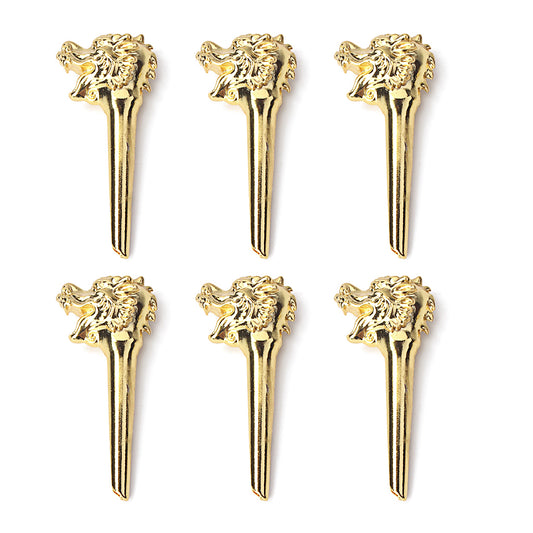 Set of 6 Acoustic Guitar/Mandolin Bridge Pins Replacement-Zinc Alloy