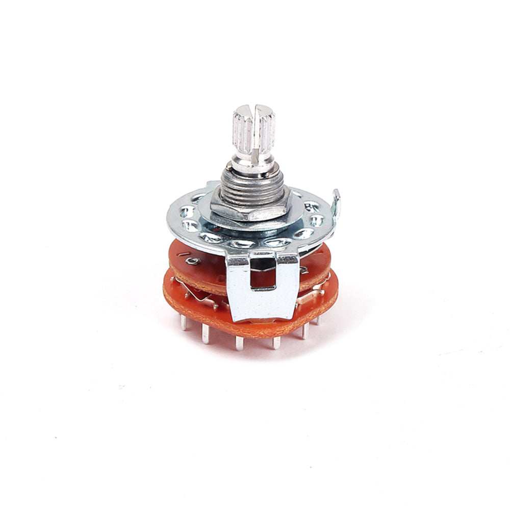 Guitar Amplifier Audio Lamp Rotary Switches Selector 3-  Pole 4-Position Guitar Potentiometers