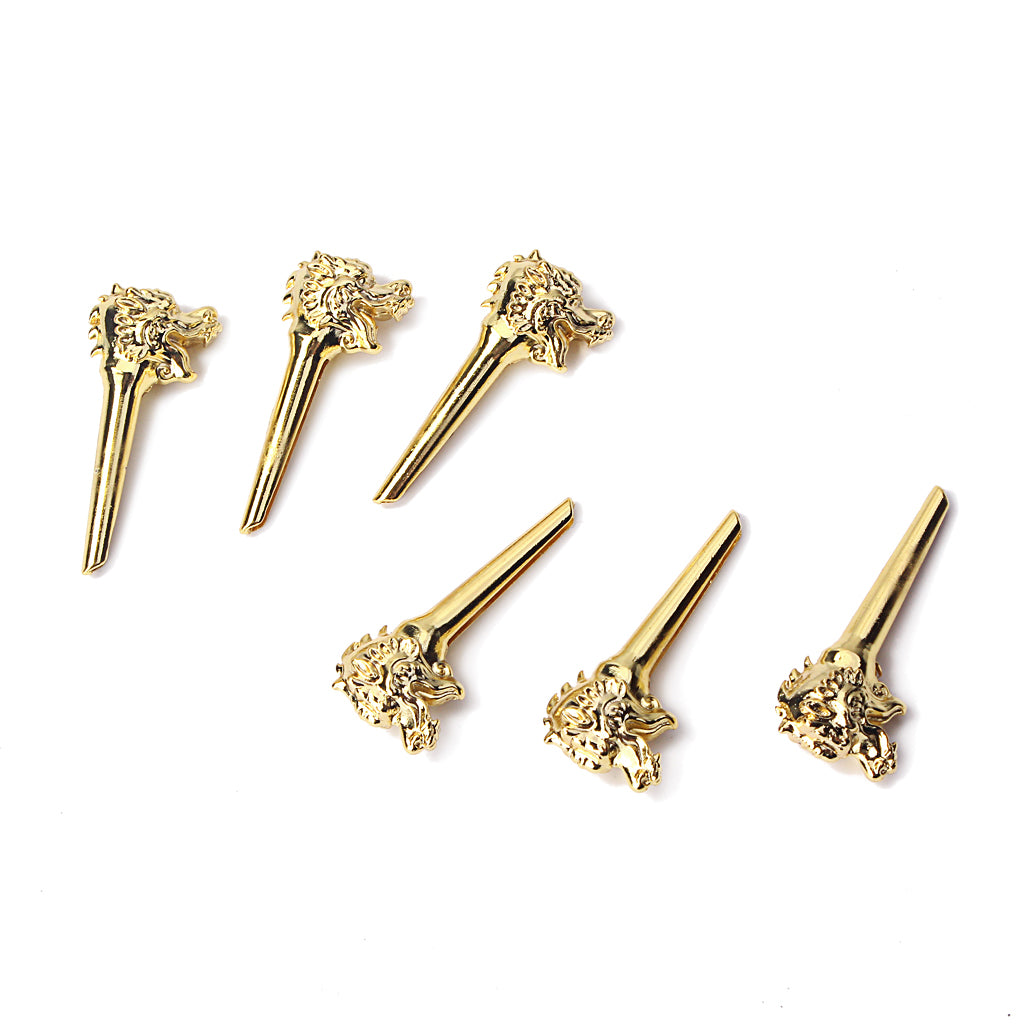 Set of 6 Acoustic Guitar/Mandolin Bridge Pins Replacement-Zinc Alloy