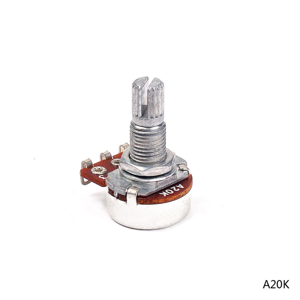 A20K/A100K  mini Electric Guitar Potentiometer Audio Tone Control Taper Potentiometer Guitar Accessory