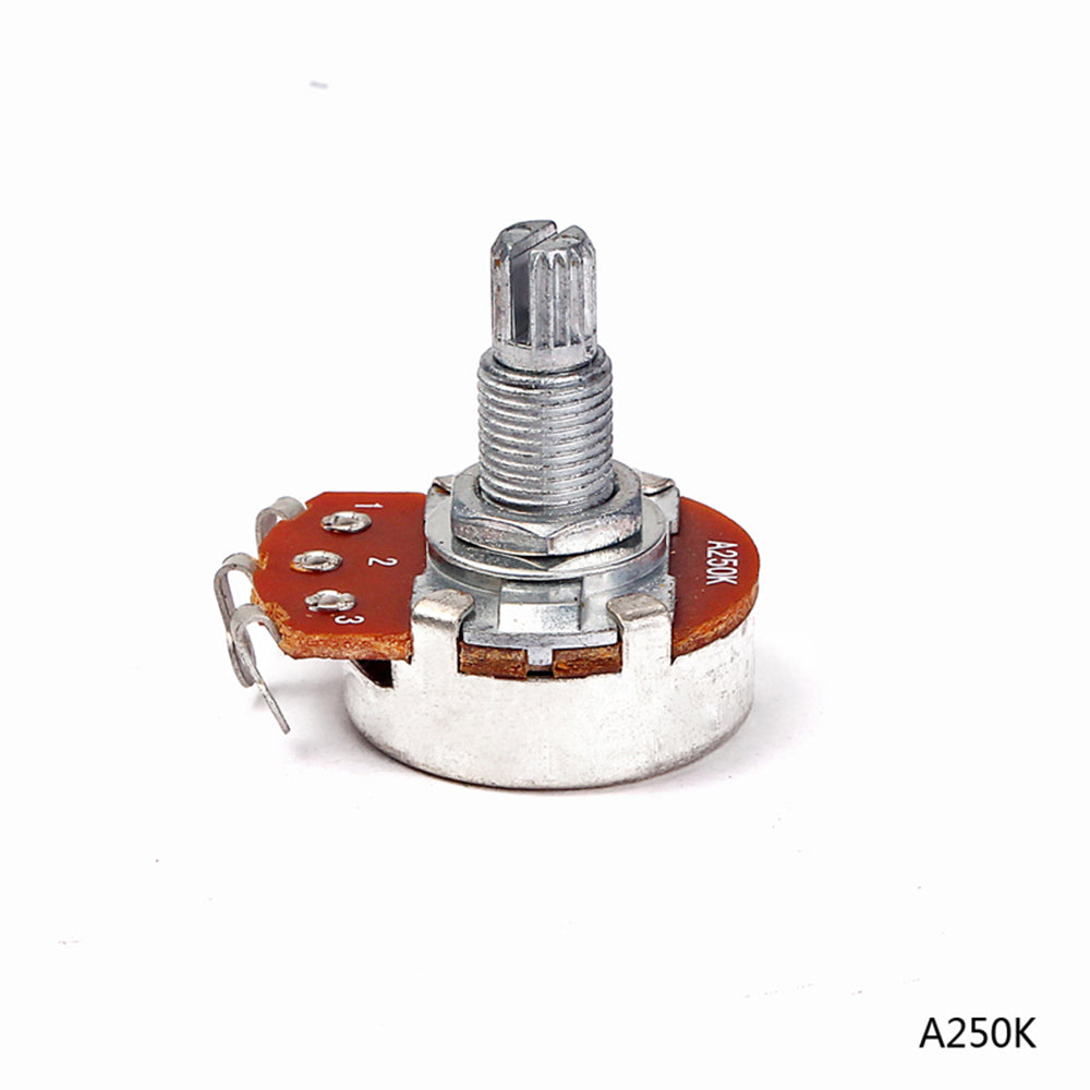 A/B 250k POTS Guitar Potentiometer Long Shaft Volume and Tone Controls