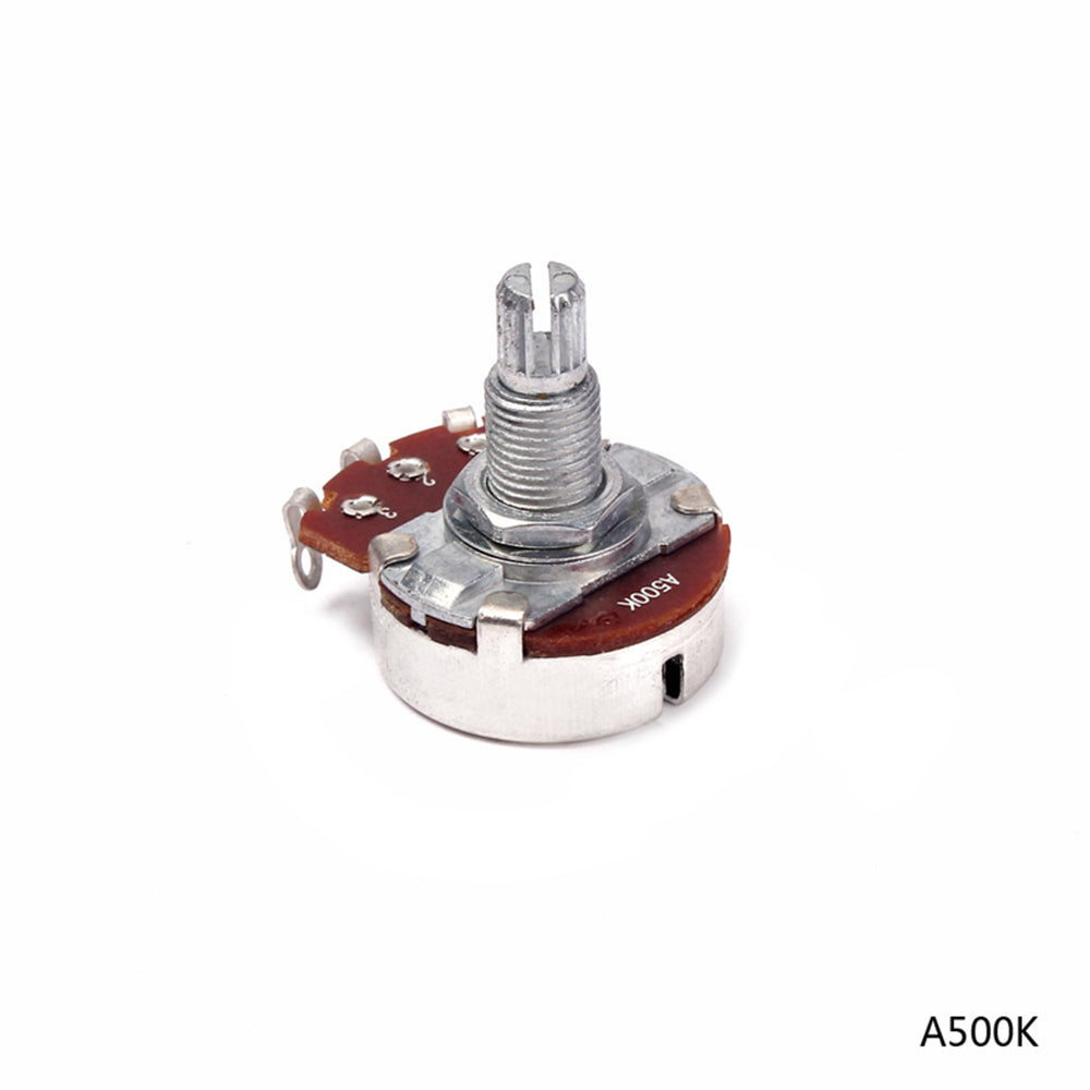 A/B 500k ELectric Bass Guitar Potentiometers Audio Tone Switch Long Shaft