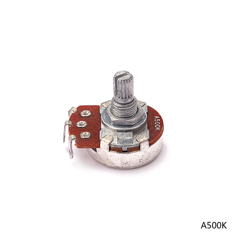 A/B 500k ELectric Bass Guitar Potentiometers Audio Tone Switch Short Shaft