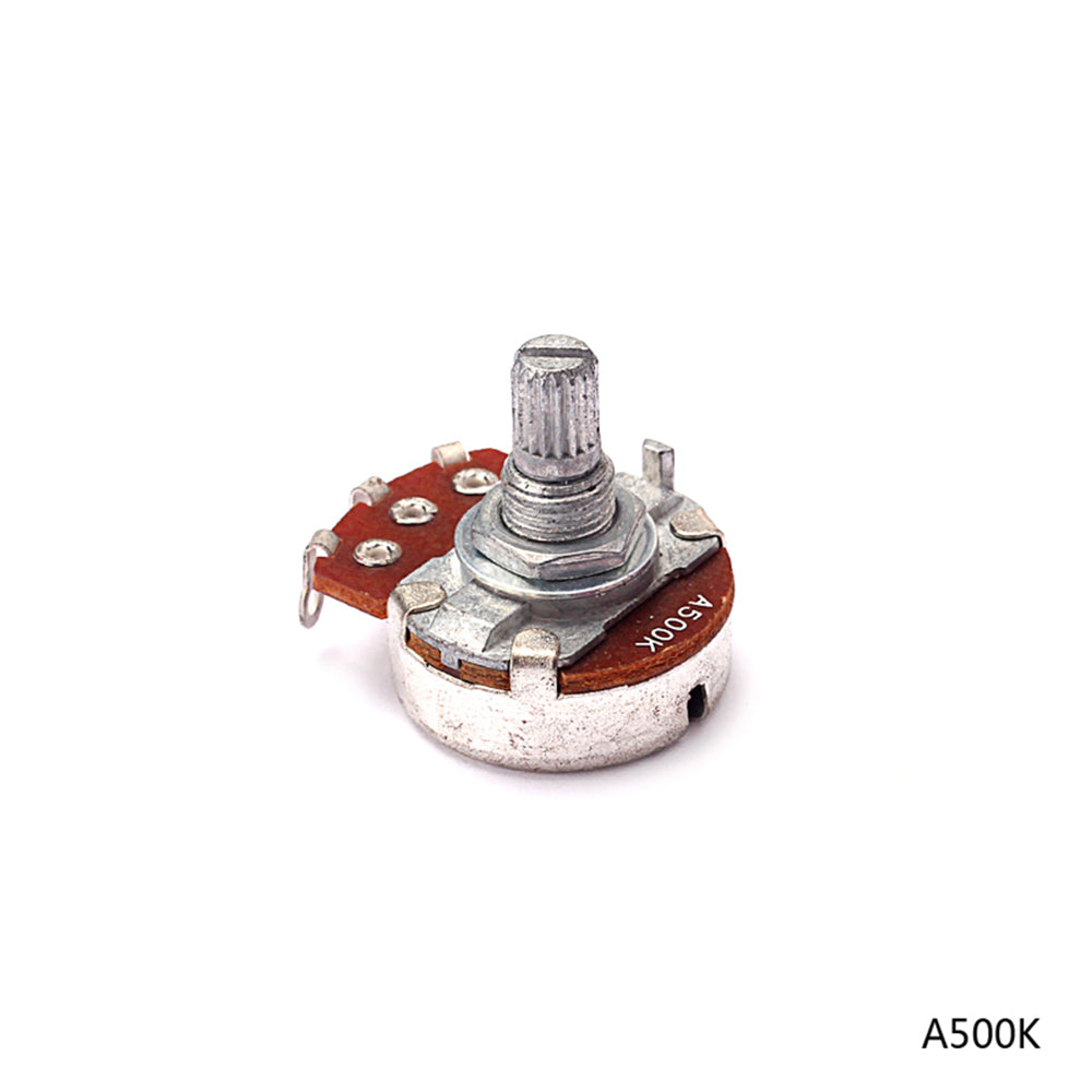 A/B 500k ELectric Bass Guitar Potentiometers Audio Tone Switch Short Shaft