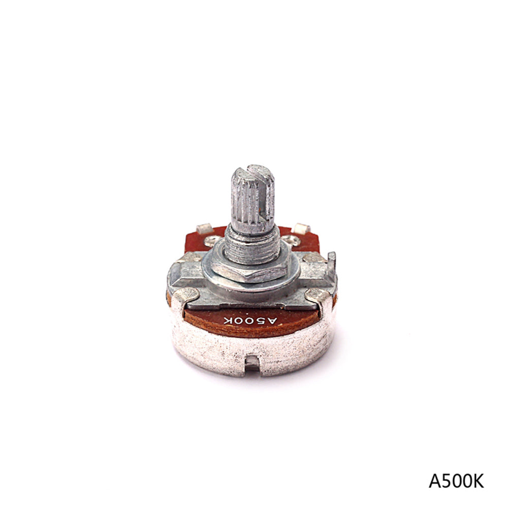 A/B 500k ELectric Bass Guitar Potentiometers Audio Tone Switch Short Shaft