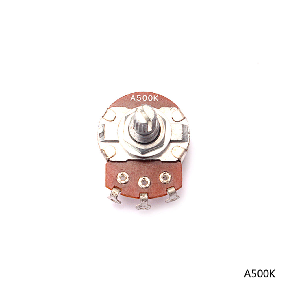 A/B 500k ELectric Bass Guitar Potentiometers Audio Tone Switch Short Shaft