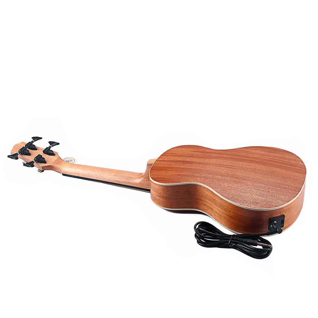 OGdni 30 inch Mini Electrica Guitar Musical Instruments Full Sapele Retro Closed Knob Ukulele 4 strings Bass Guitar