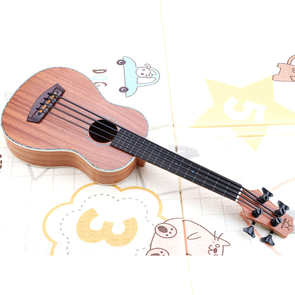 16 Fret Bass Guitar with EQ for 4 String Acoustic Bass Guitar Ukelele