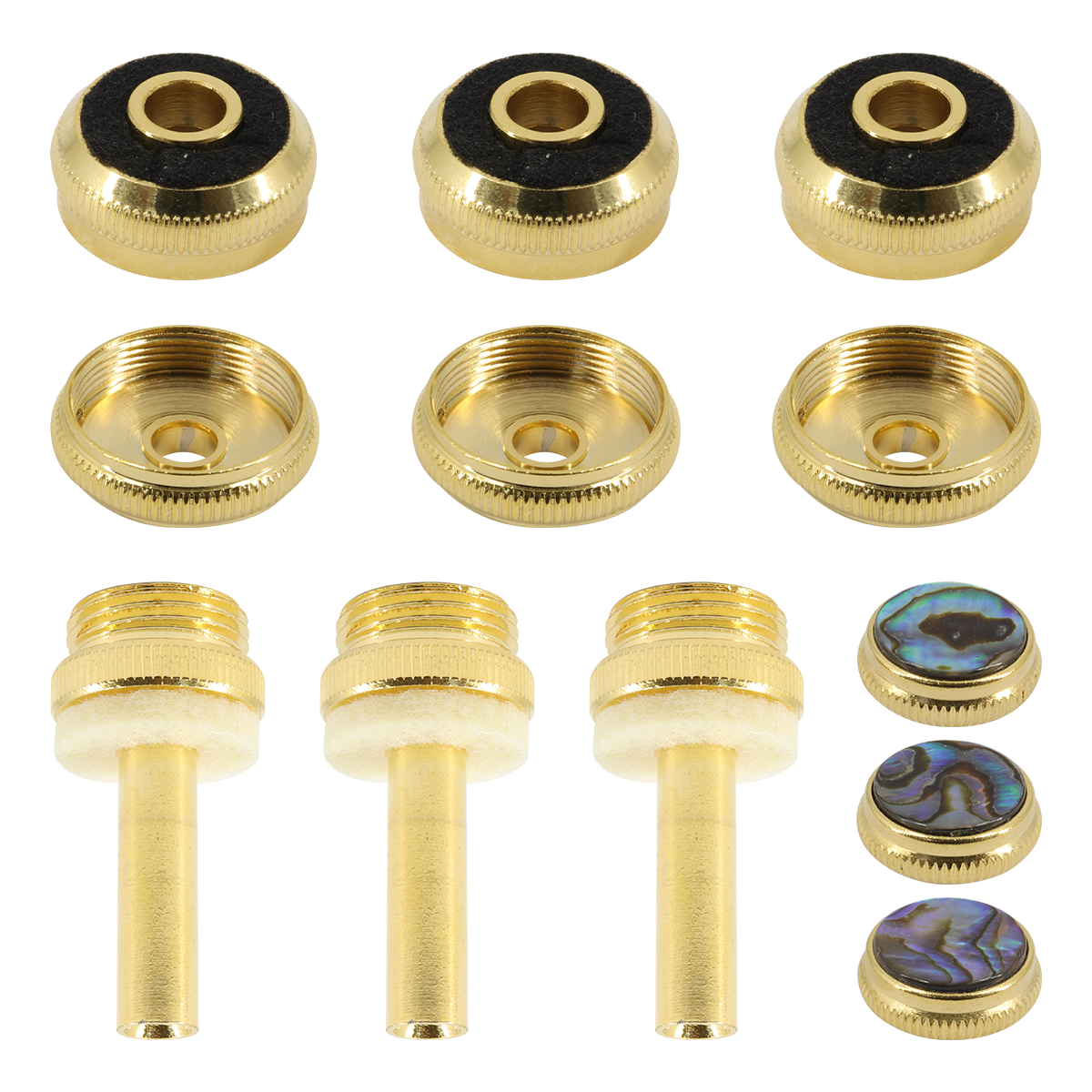 Trumpet Valve Finger Buttons Trumpet Valve Caps and Rods for Trumpet Repair Kit