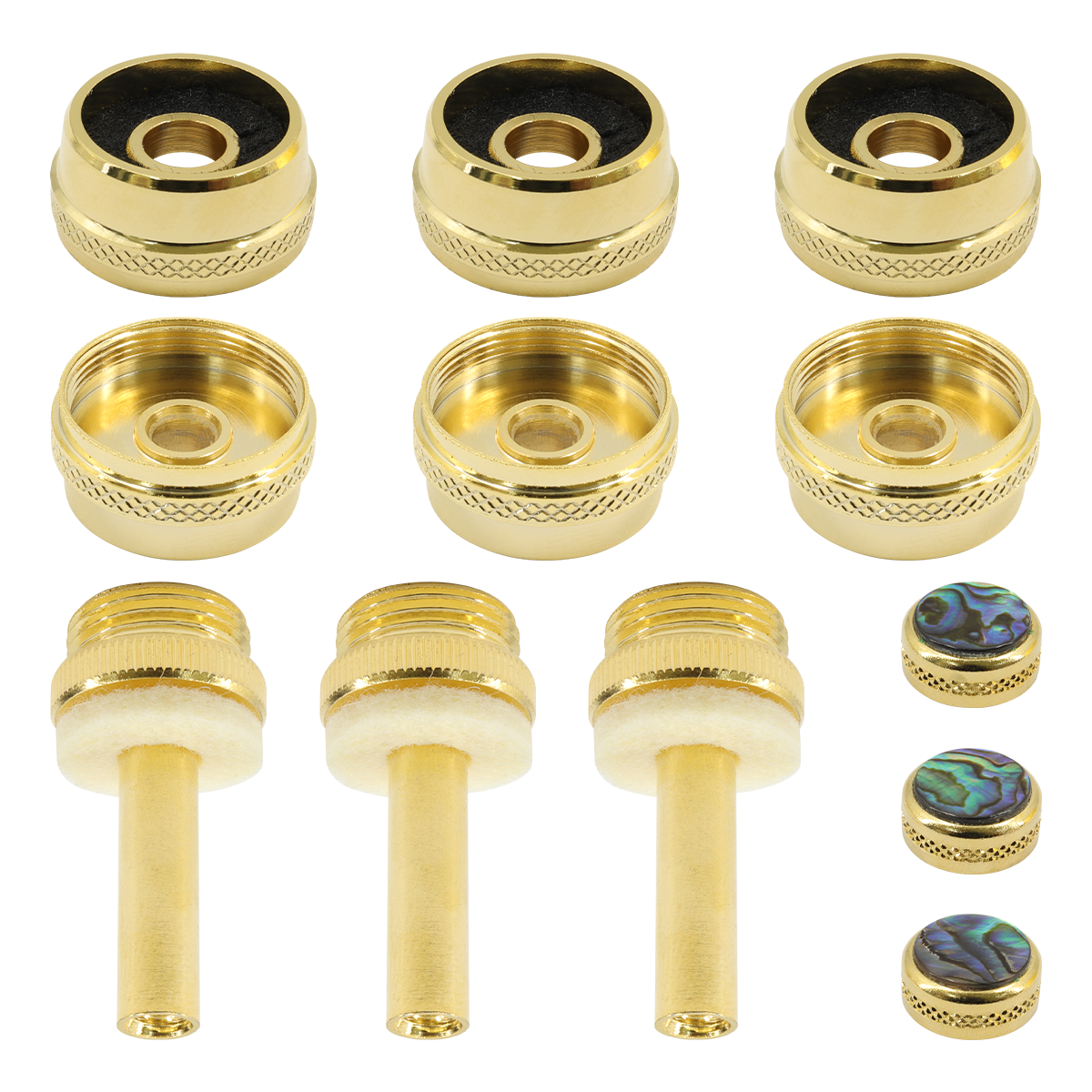 Trumpet Valve Finger Buttons Trumpet Valve Caps and Rods for Trumpet Repair Kit