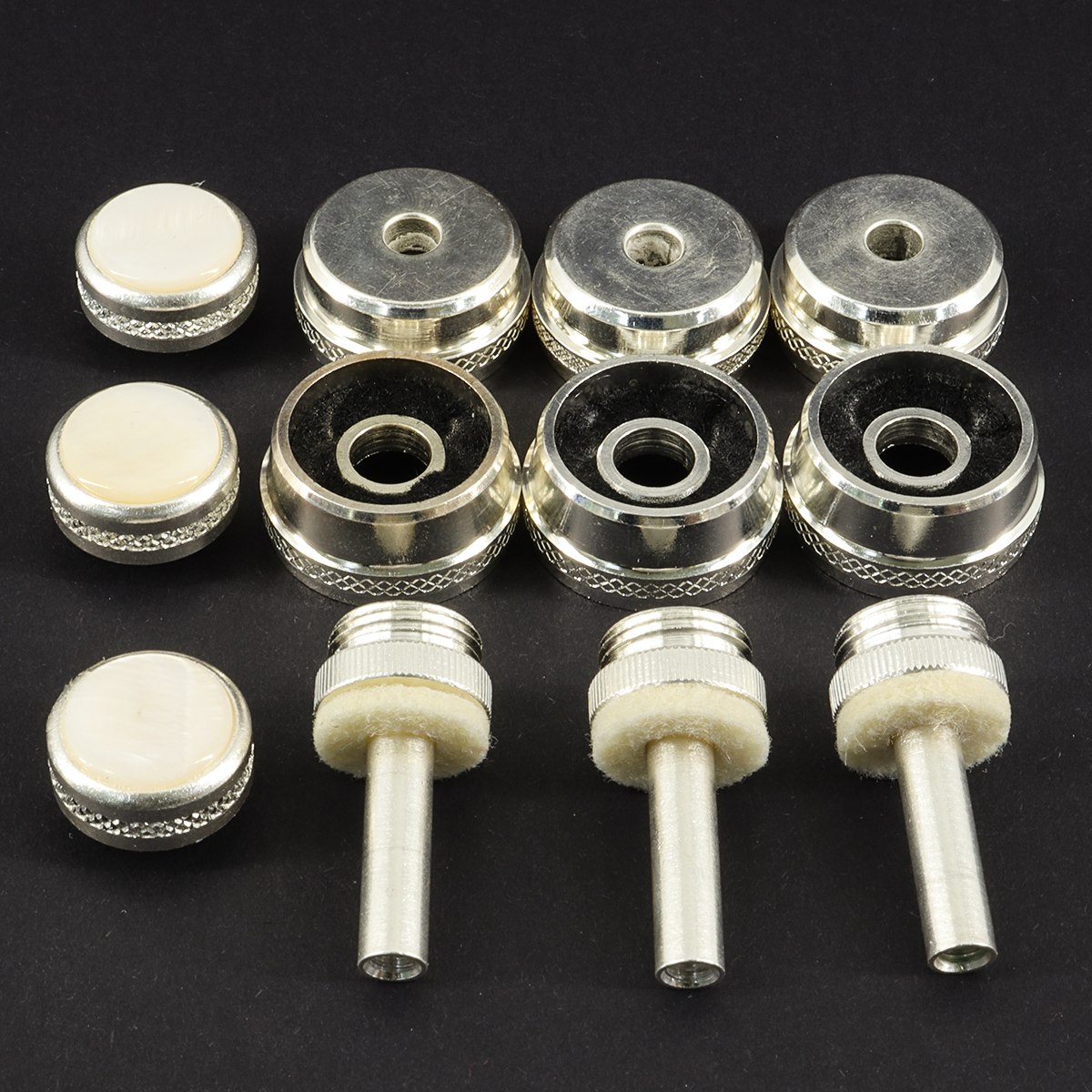 Trumpet Valve Finger Buttons Trumpet Valve Caps and Rods for Trumpet Repair Kit