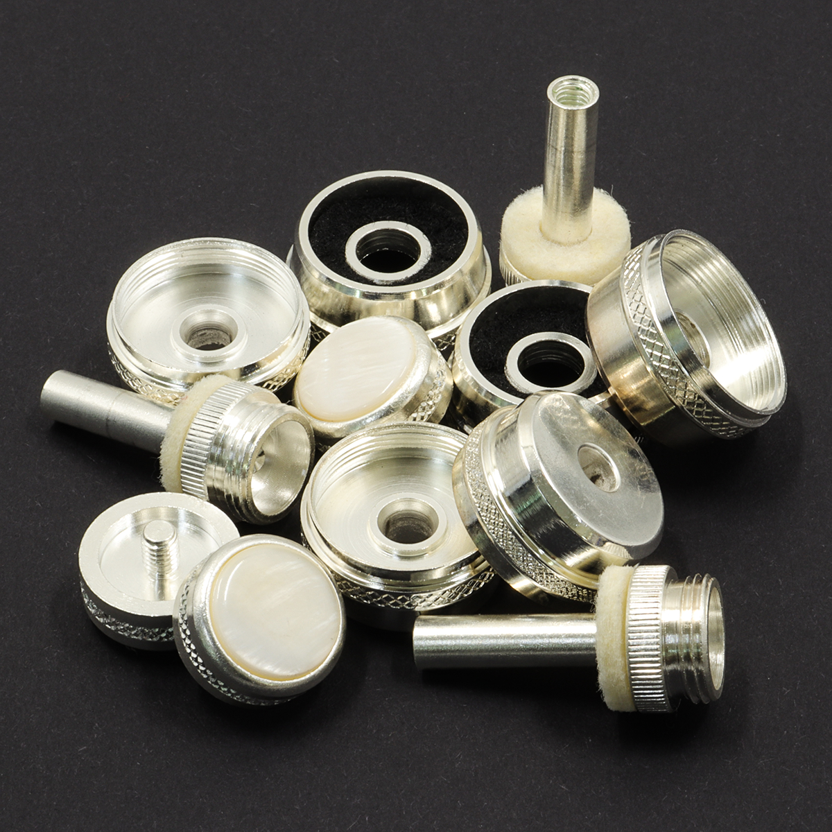 Trumpet Valve Finger Buttons Trumpet Valve Caps and Rods for Trumpet Repair Kit