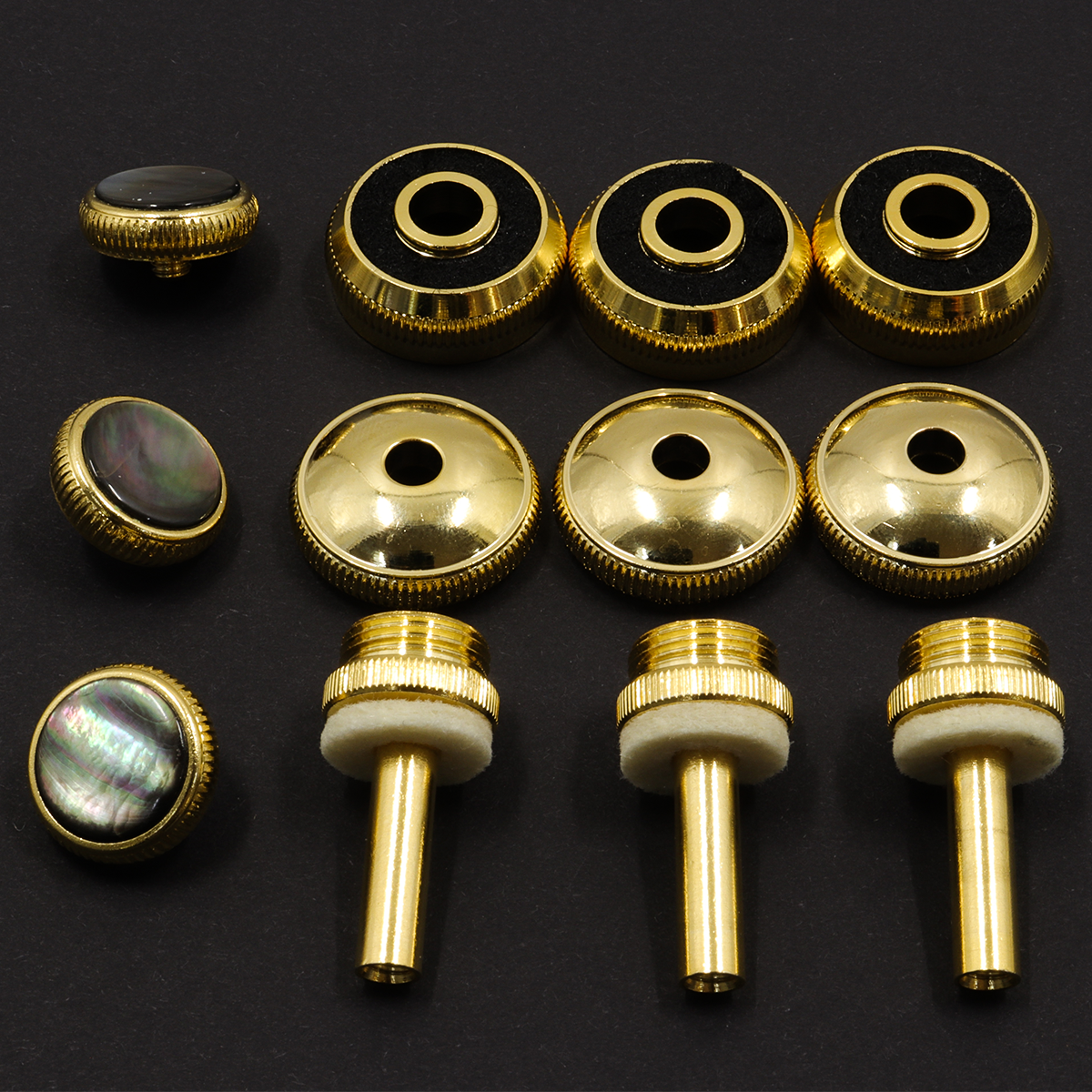 Trumpet Valve Finger Buttons Trumpet Valve Caps and Rods for Trumpet Repair Kit