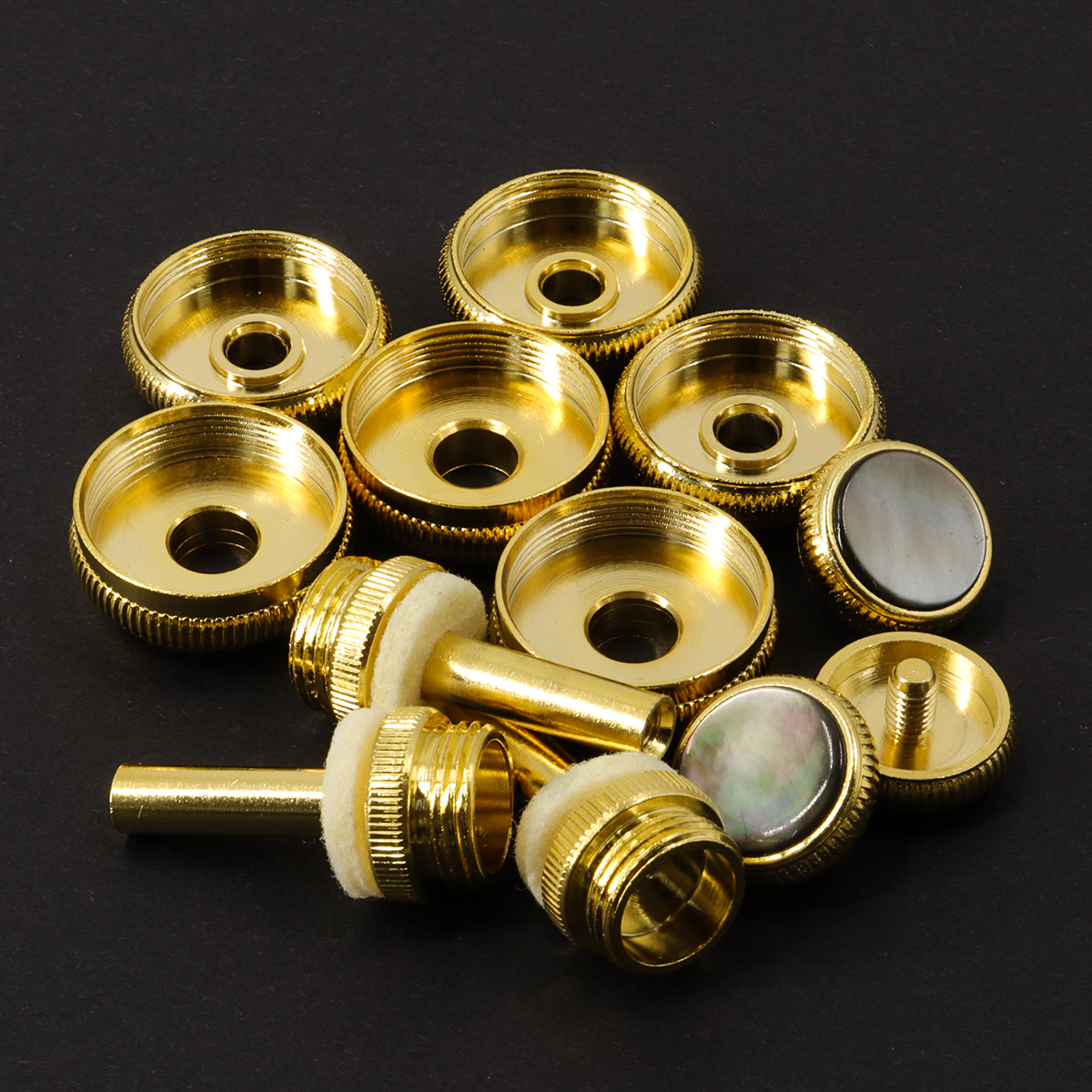 Trumpet Valve Finger Buttons Trumpet Valve Caps and Rods for Trumpet Repair Kit