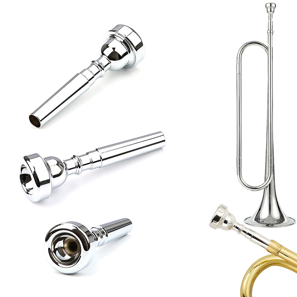 Trumpet Mouthpiece Silver Plated Trumpet Mouthpiece Replacement for Beginners Professional