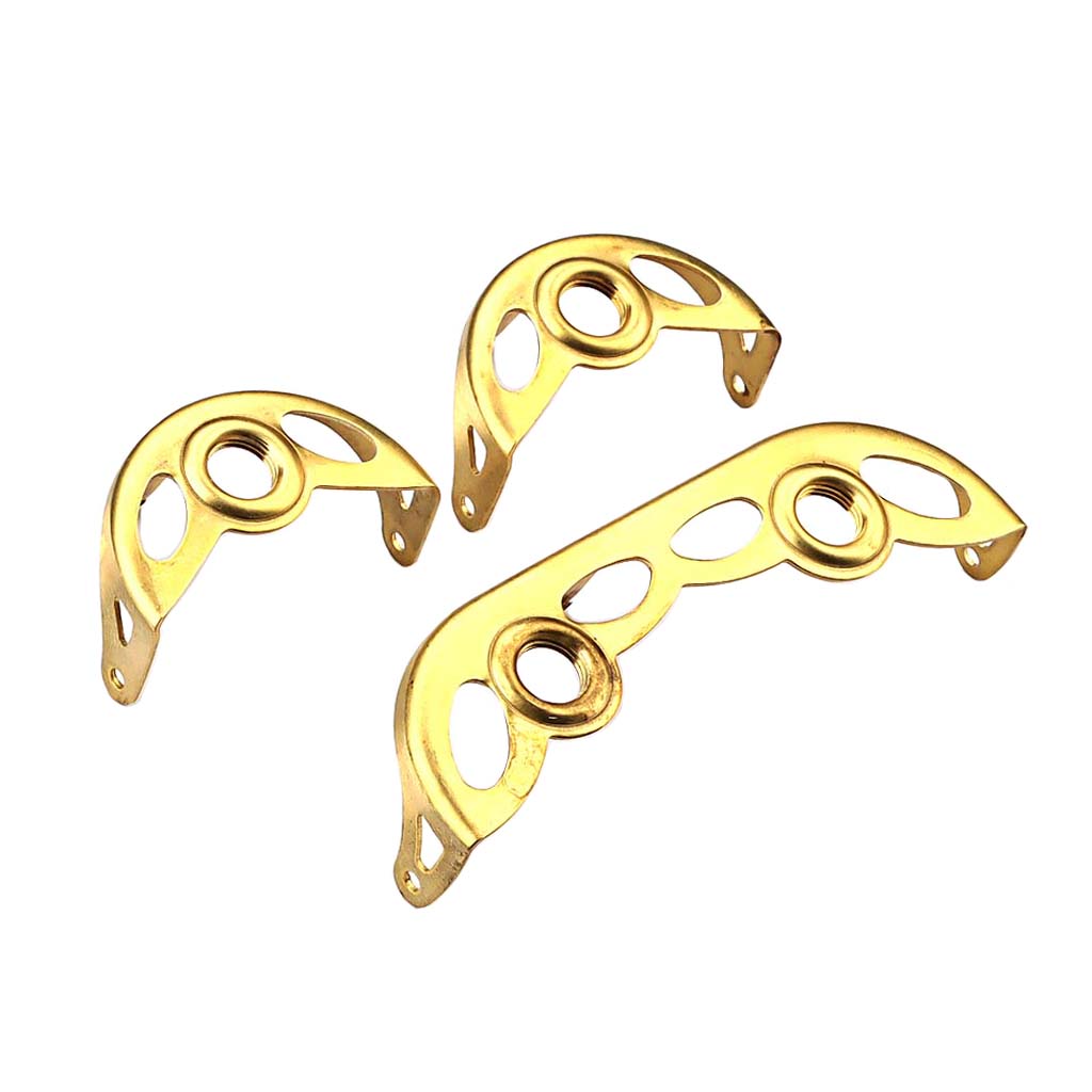 3Pcs Brass Alto Saxophone Key Guard Protective Parts for Alto Sax DIY Parts