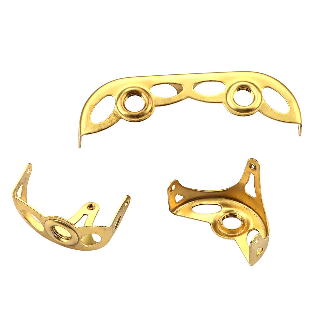 3Pcs Brass Alto Saxophone Key Guard Protective Parts for Alto Sax DIY Parts