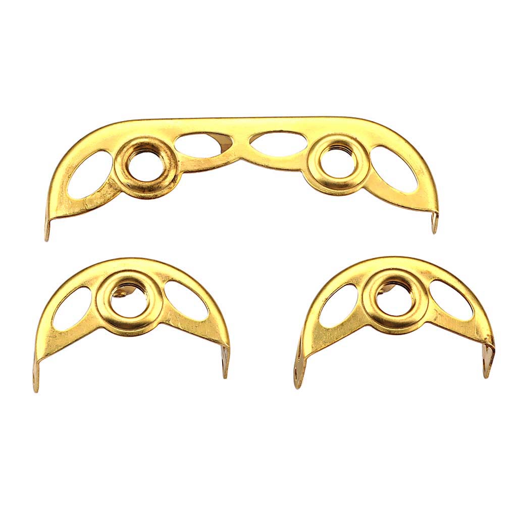 3Pcs Brass Alto Saxophone Key Guard Protective Parts for Alto Sax DIY Parts