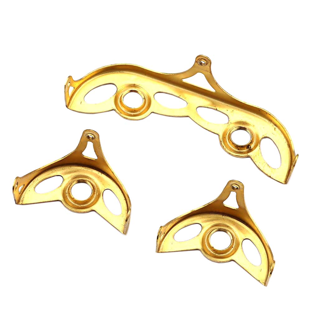 3Pcs Brass Alto Saxophone Key Guard Protective Parts for Alto Sax DIY Parts