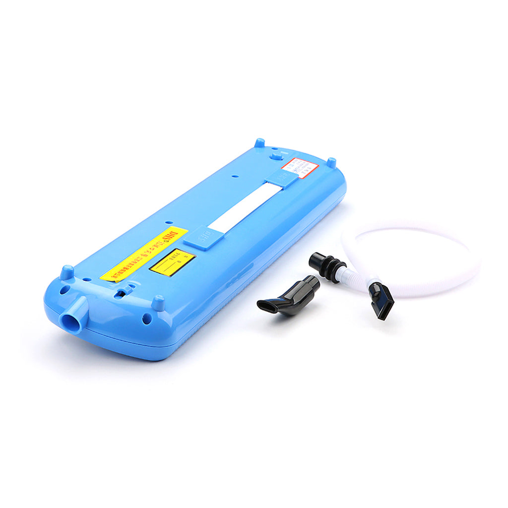 32 Key Melodica Set Piano Style Portable Wind Musical Instrument with Mouthpiece Tube Blue