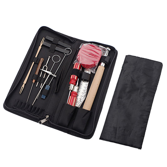 Professional Piano Tuning Kit Tuner Tools Set Piano Tuning Tool Wooden Handle Fixed Tuning Wrench With Bag