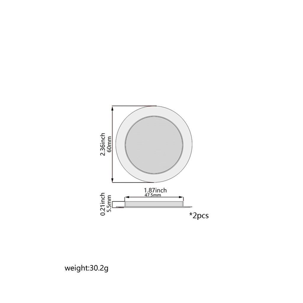 2Pcs Screened Sound Hole Inserts for Dobro Resonator Guitar & Cigar Box Guitars