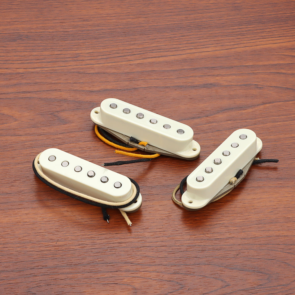 Alnico 5 Vintage 69 Single Coil Pickups SSS Set for Stratocaster Electric Guitar Aged White