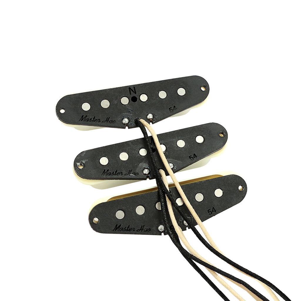 Alnico 5 Vintage 54 Single Coil Pickups SSS Set for Stratocaster Electric Guitar Aged White