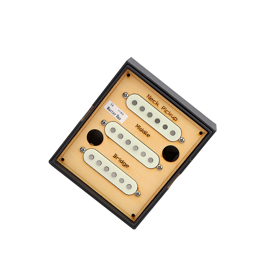 Alnico 5 Vintage 54 Single Coil Pickups SSS Set for Stratocaster Electric Guitar Aged White