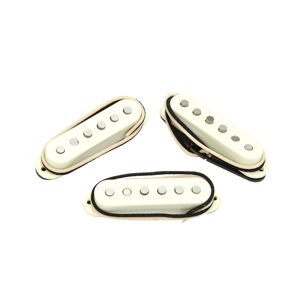 Alnico 5 Vintage 59 Single Coil Pickups SSS Set for Stratocaster Electric Guitar Aged White