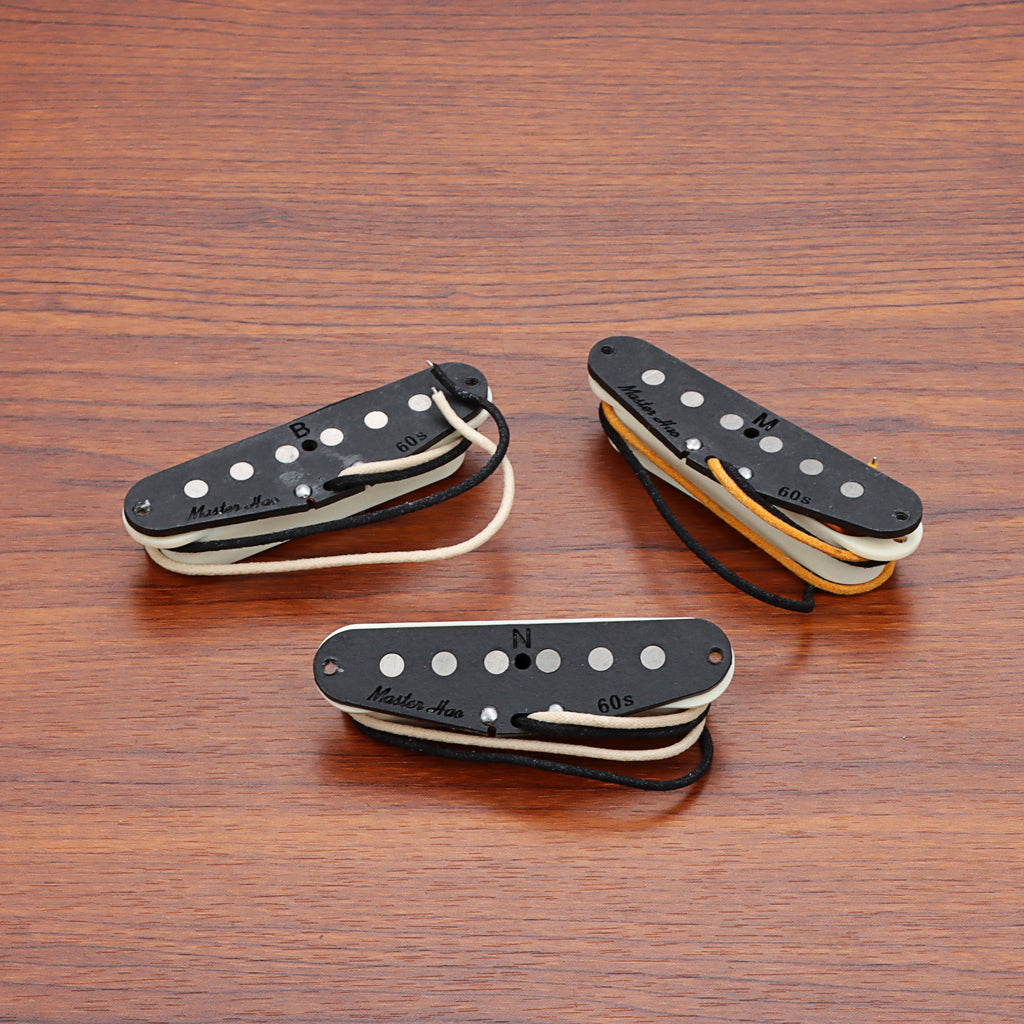 Alnico 5 Vintage 60 Single Coil Pickups SSS Set for Stratocaster Electric Guitar Aged White