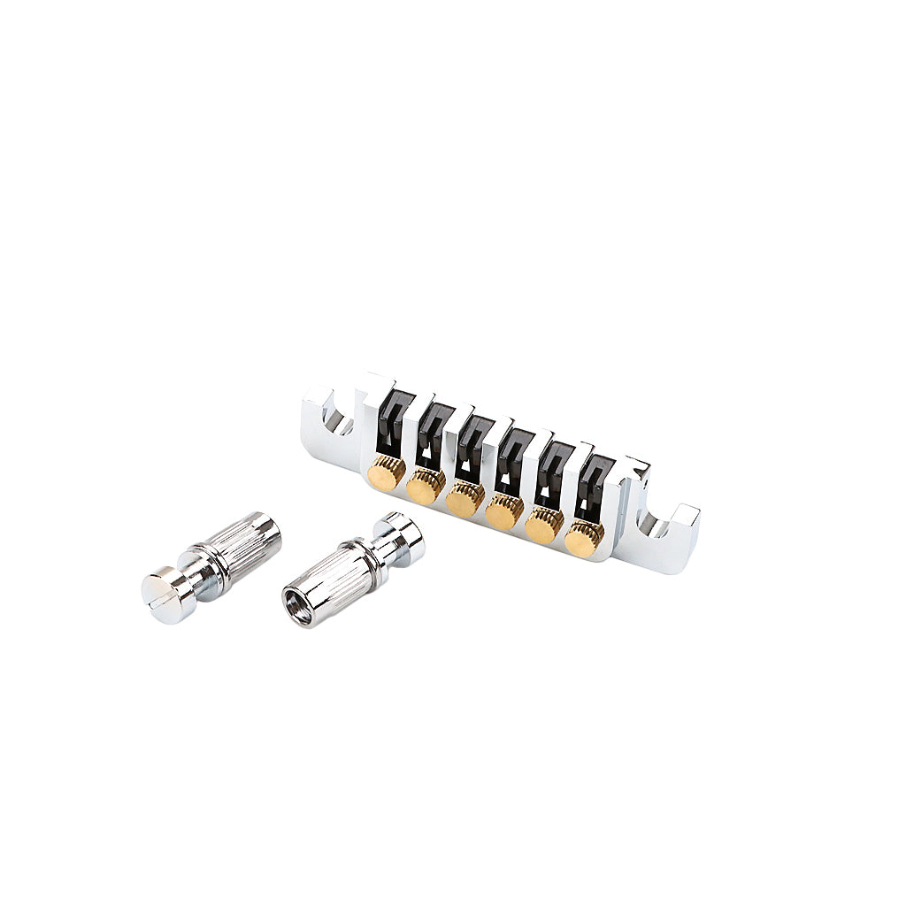 6-String Guitar Bridge Tailpiece-Vintage Bridges with Studs and Inserts Replacement Compatible with LP Les Electric Guitar